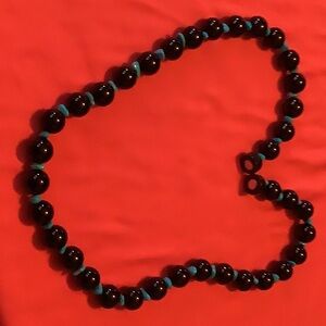 Beautiful Black Onyx and Turquoise necklace